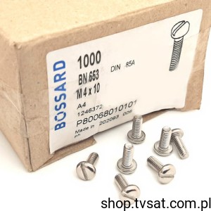 [200szt] 1246372 M4x10/BN653 DIN85A SCREW BOSSARD