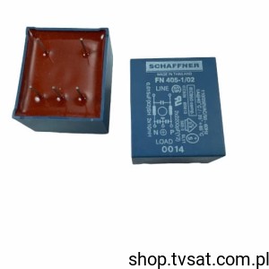 [1szt] FN405-1-02 Filter 0Hz to 400Hz 1A 250VAC THT SCHAFFNER