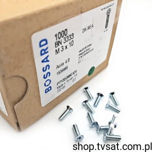 [300szt] 1536966 M3X10/BN3333 DIN965A SCREW BOSSARD