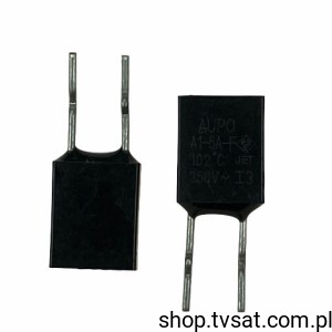 [50szt] A1-5A-F Thermic Fuse 5A 250V 102'C R=4mm THT AUPO
