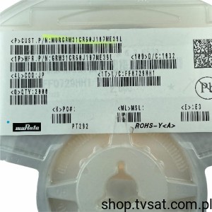 [50szt] GRM31CR60J107ME39L 100uF 6.3V X5R 20% SMD-1206 MURATA