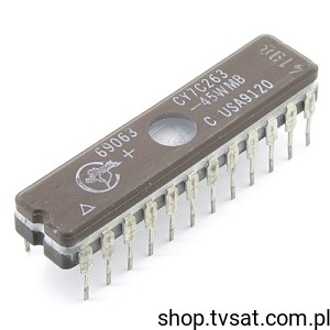 [2szt] CY7C263-45WMB PROM UV 64kBit DIP24LCW CYPPRESS