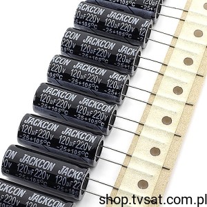[50szt] LPS121M220V1230TB5-12K 120uF 220V -25+125C THT JACKCON 1600