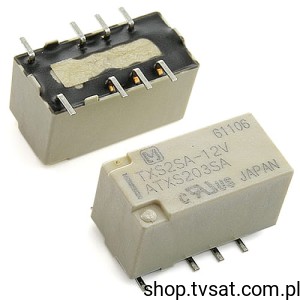 [3pcs] TX2SA-12V Relay DPDT 2A 12VDC 1.028 KOhm SMD PANASONIC