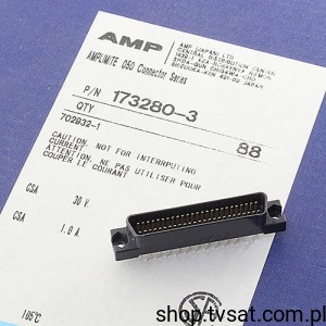 [3szt] 173280-3 D-SUB SKT 50 POS 2.54mm THT AMP