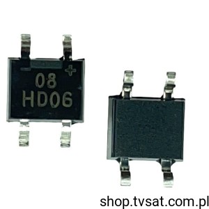 [50szt] HD06-T Diode Rectifier Bridge 600V 0.8A SMD DIODES