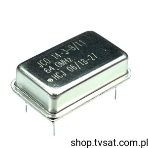 [4szt] JCO-14-3-B-64.0MHz Cristal Oscillator DIP14 JAUCH