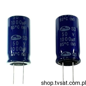 [50szt] SD1H108M12025PL100 SD Electrolyt 1000uF 50V RADIAL SAMWHA