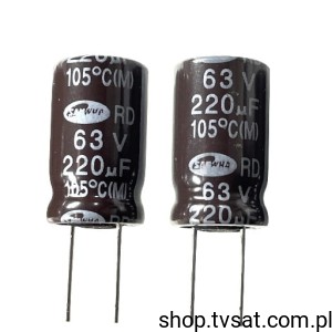 [20szt] RD1J227M10016PA Electrolytic 220uF 63V 105'C RADIAL SAMWHA