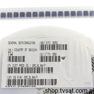 [100szt] SMCJ6.0A Transient Voltage 6.0V SMD-SMC GSE