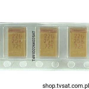 [100szt] T491D226K025AT Tantalum 22uF 25V 10% SMD-D KEMET
