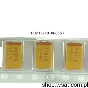 [100szt] TPSD157K010R0050 Tantalum 150uF 10V 10% SMD-D AVX