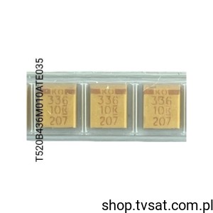 [200szt] T520B336M010ATE035 Tantalum 33uF 10V 20% SMD-B KEMET