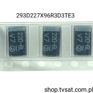 [50szt] 293D227X96R3D2TE3 Tantalum 220uF 6.3V 10% SMD-D VISHAY