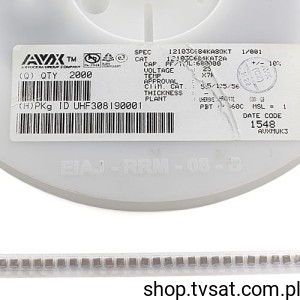 [50szt] 12103C684KAT2A Capacit 680nF 25V X7R 10% SMD-1210 AVX