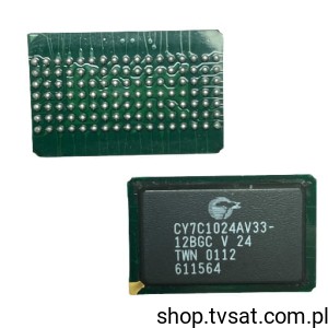 [1szt] CY7C1024AV33-12BGC SRAM 3MBit 12ns SMD-BGA119 CYPPRESS
