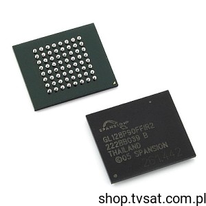 [2szt] S29GL128P90FFIR20 128MBit Flash Memory SMD-BGA64 SPANSION