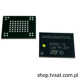 [3pcs] NAND512W3A2SZA6 NAND 512Mbit SMD-TFBGA63 STM