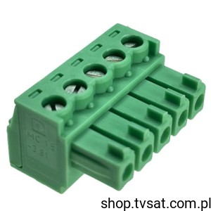 [2szt] MC1,5-5-ST-3,81 1803604 Therminal Block 5Pin BLOCK PHOENIX