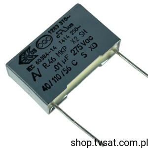 [50szt] R46KI21005001K MKP 10nF 275V 20% R=15.0 R15.0 KEMET