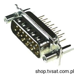 [2szt] L717DFA15POL2RM8 D-SUB SKT-15, 2,74 mm THT AMPHENOLS