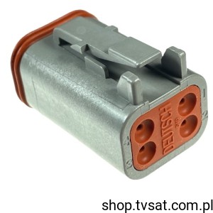 [3pcs] DT06-4S-COMPLETE To-Wire 4 Housing for Male TO-WIRE DEUTSCH