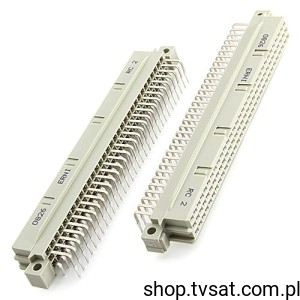 [2szt] 004519 Connector 2 x 32 Pin THT ERNI