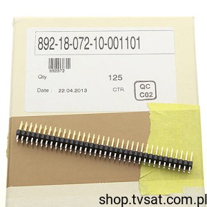 [2szt] 892-18-072-10-001101 Conn Header 2x36Pin 2.54mm THT EPT