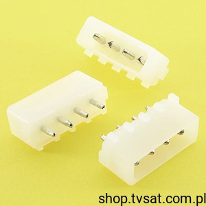 [4szt] TYC350211-1 Connector 2 x 4 Pin Angle THT TYCO