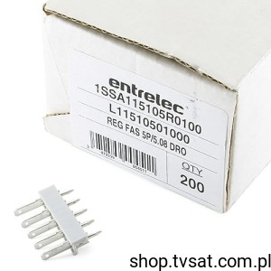 [20pcs] L11510501000 Termin Block Header 5Pin R=5.08mm THT ENTRELEC
