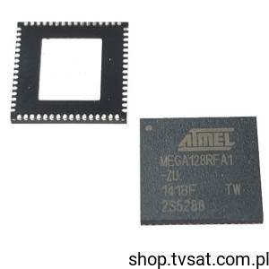 [1pc] ATMEGA128RFA1-ZU UPC 8-Bit 128k Flash SMD-QFN64 ATMEL