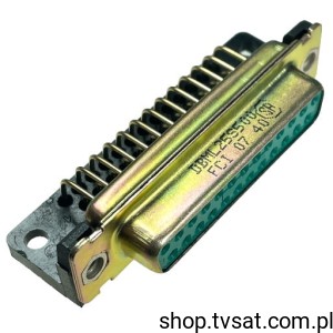 [2szt] DBML25S500 25 Way Right Angle D-Sub Socket THT FCICONN