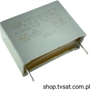 [10szt] F17724224000 MKT 220nF 440VAC X2 10% R27.5 VISHAY