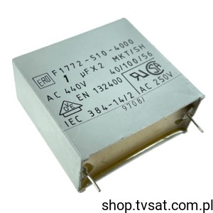 [3szt] F17725104000 MKT 1.0uF 440VAC X2 10% R37.5 ROEDERST