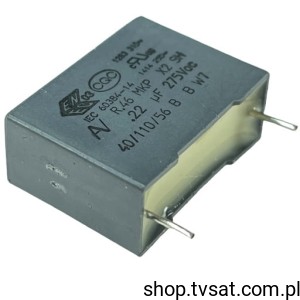 [50szt] R46KI322000H1K MKP 220nF 275V 10% R=15.0 R15.0 KEMET