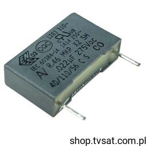 [50szt] R46KI222000H1K MKP 22nF 275V 10% X2 R=15.0 R15.0 KEMET