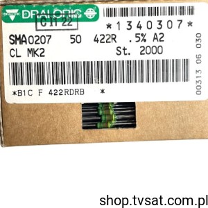 [500szt] SMA0207-50-442R-0.5% 442R 0.5% 50ppm 0207 Axial AXIAL DRALORIC