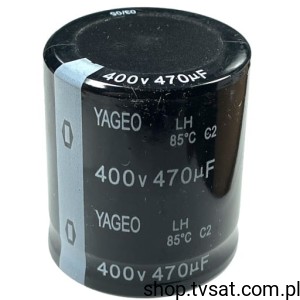 [2szt] LH400M0470BPF 470uF 400V Electrolytic SNAP-IN YAGEO 80