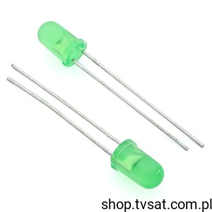 [50szt] HLMP-1550 LED 3 mm Green RADIAL AGILENT