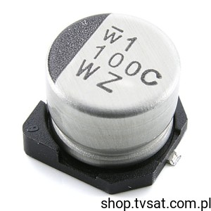 [50szt] UUR2A100MNL1GS Cap. 10uF 100V Electrolytic SMD HICON